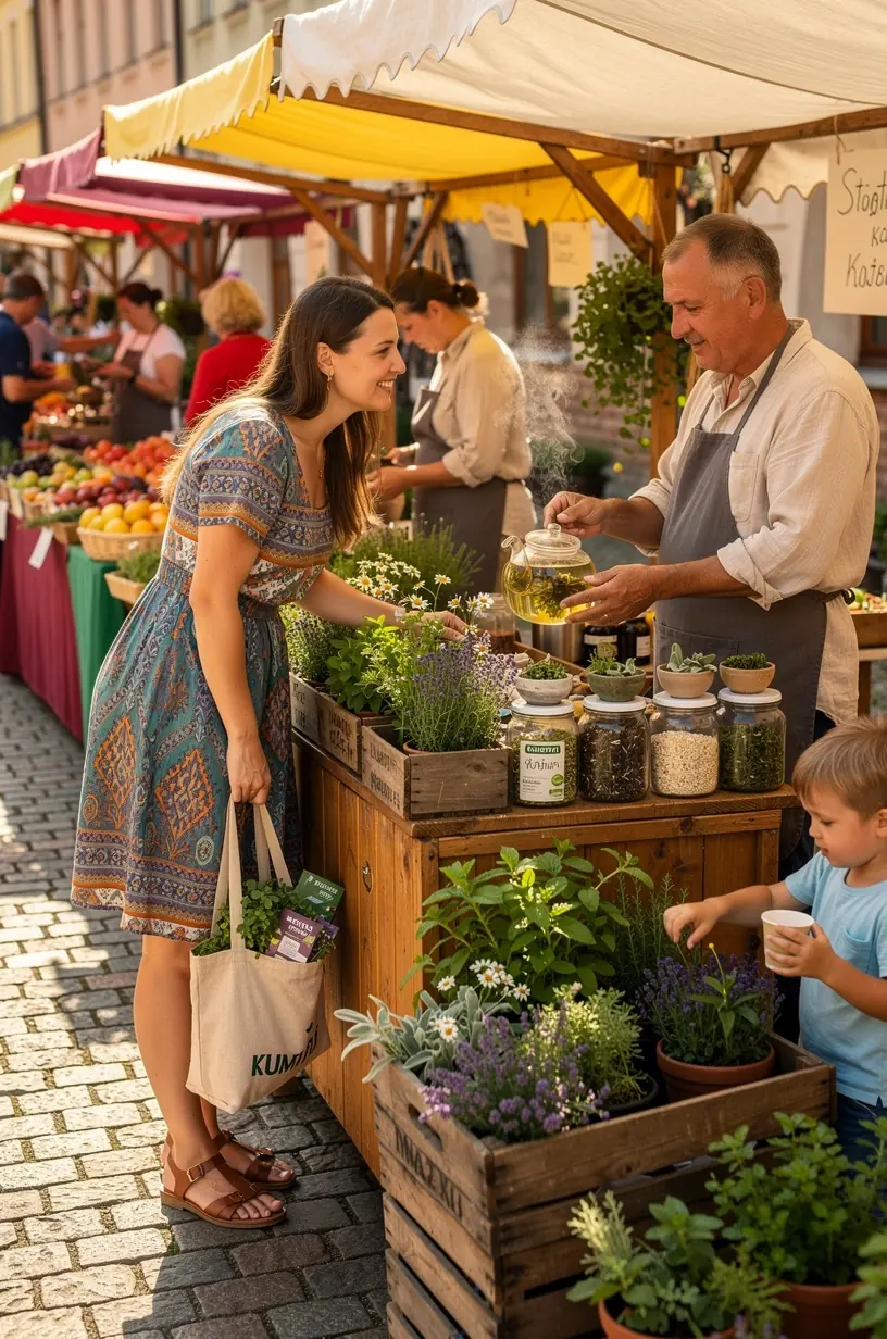 Rankos laiko arbatos puodelį, kuriame matomas lengvas garas, perteikiantis šiltą poilsį.